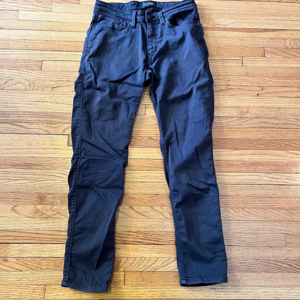 DU/ER Pants Mens 31 X30 Brown N2X Relaxed Fit Stretch Denim Jeans